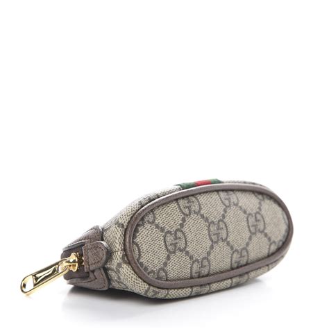 gucci supreme wallet with key jolder|Gucci ophidia keychain.